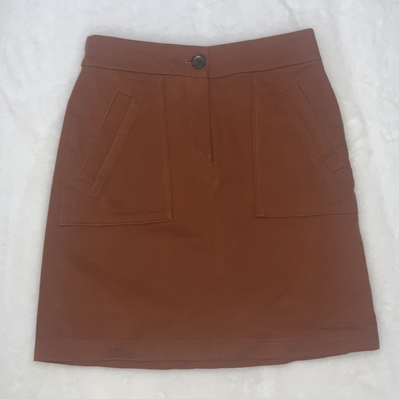 Ann Taylor Factory Orange Skirt - Picture 1 of 6